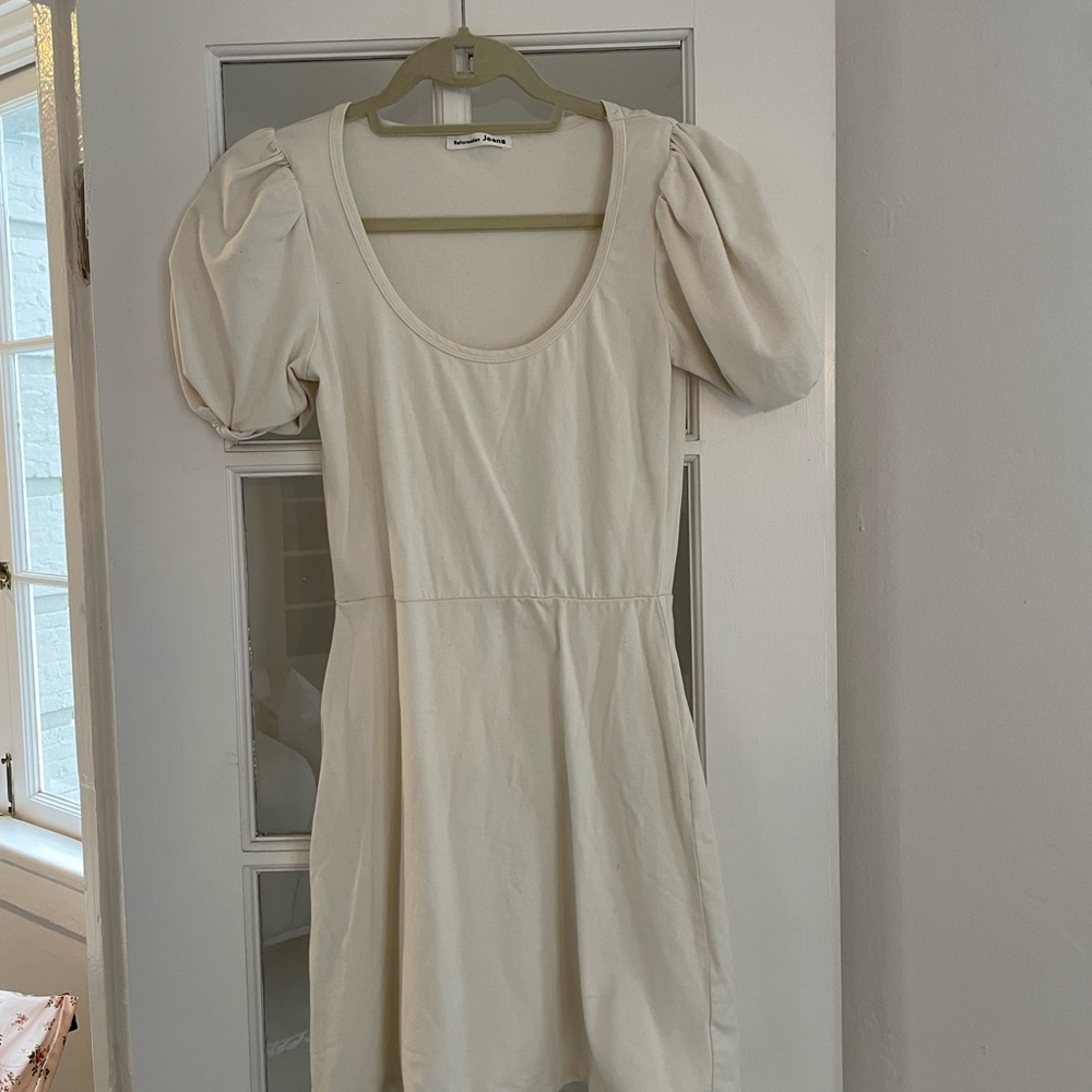 Reformation White Mini Dress